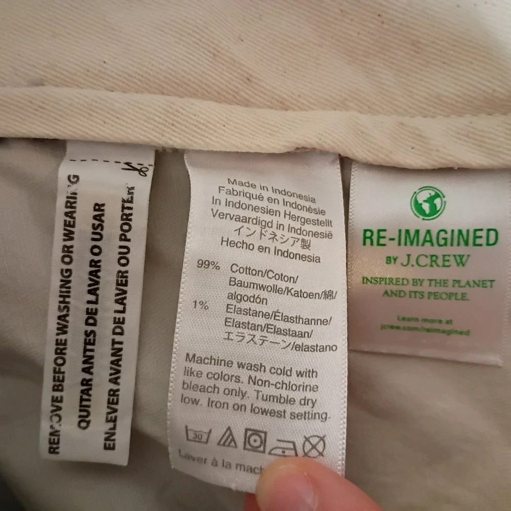 J. Crew Pants Mens 34/32 (36/26) Beige 770 Straight Stretch‎ Casual Chino Preppy